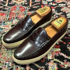 VERY GOOD Oak Street Bootmakers Beefroll Penny Loafer Sneaker Burgundy USA 9 D
